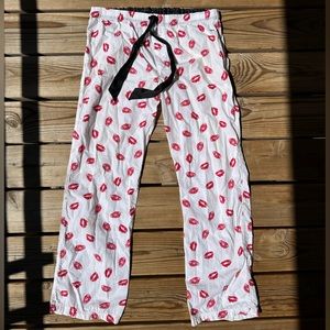 Y2K PINK Kissy-face Pajama Pants
